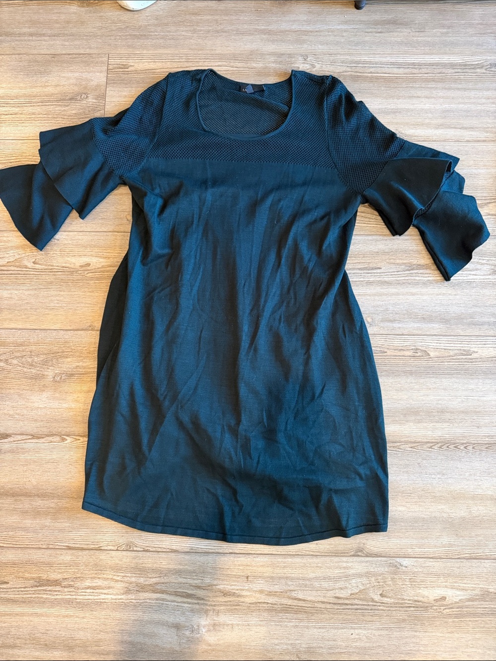 Lane Bryant Forest Green Knit Scoop Neck Sweater